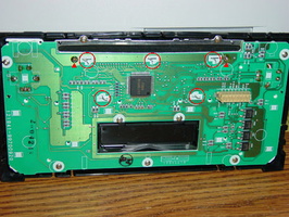 7 radio panel back view