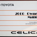 Toyota Celica Owners Manual