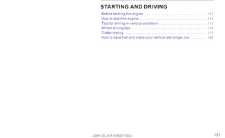 celica owners manual 151