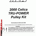 AEM Tru Power Pulley Kit